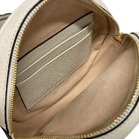 Auth GUCCI Ophidia Mini Backpack 598661 Cream Navy Red Leather Backpack - Picture 15 of 16